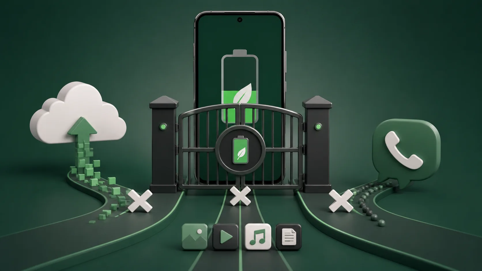 اختبار أوضاع بطارية تطبيق محلي على Android 14 وما تعرضه الإعدادات