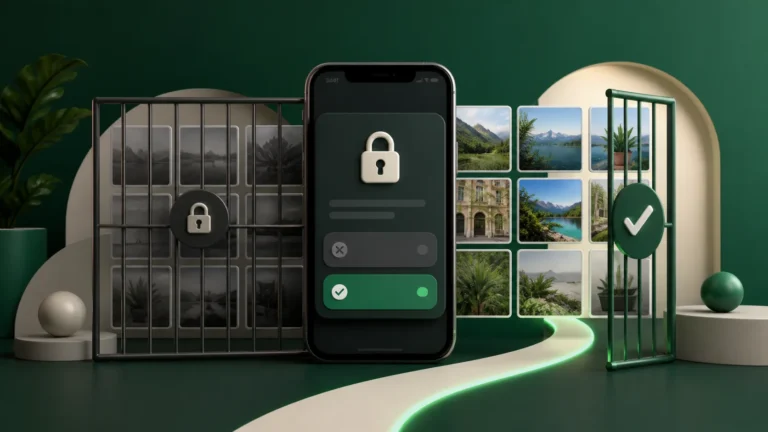 اختبار إذن الصور المحددة والكاملة على Android 14 دون قراءة الملفات